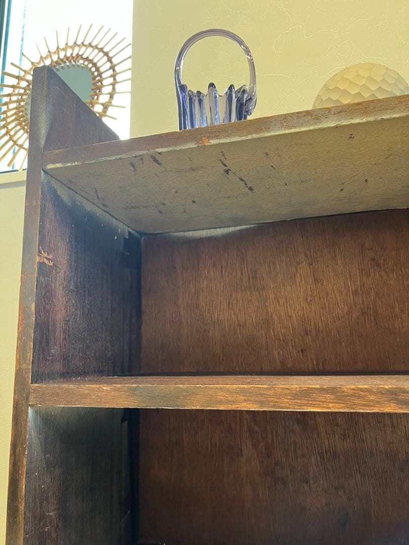 黒*屋様 HYST ヴィンテージ　木製本棚 3段 ダークブラウン