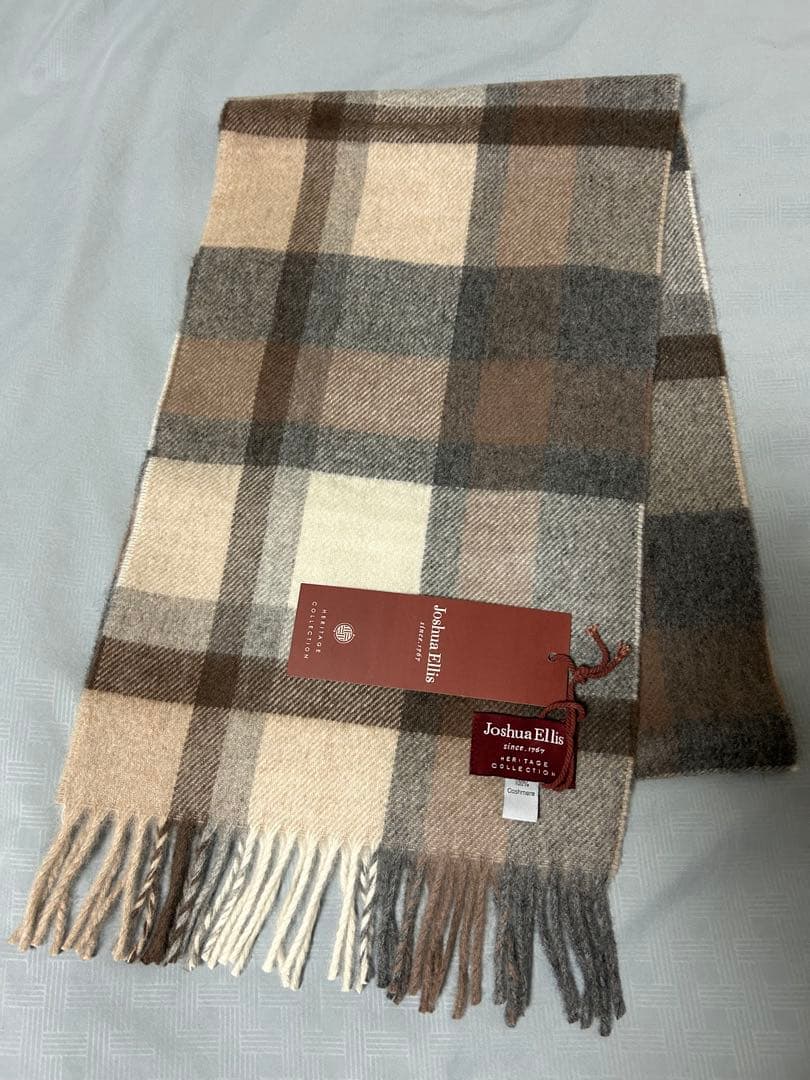【新品・未使用】Joshua Ellis カシミア100% マフラー