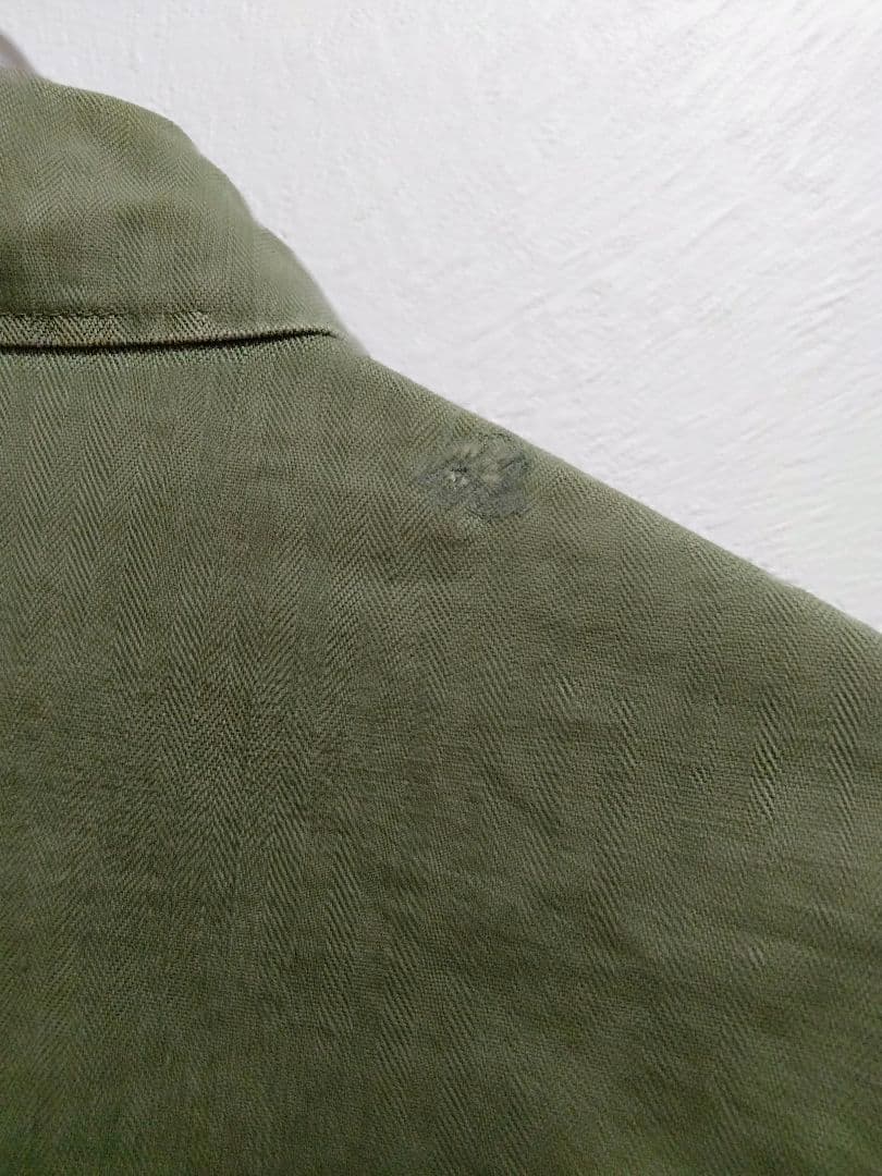 米軍　M-47 HBT ヘリンボーン　ユーティリティ　シャツ　40s 50s