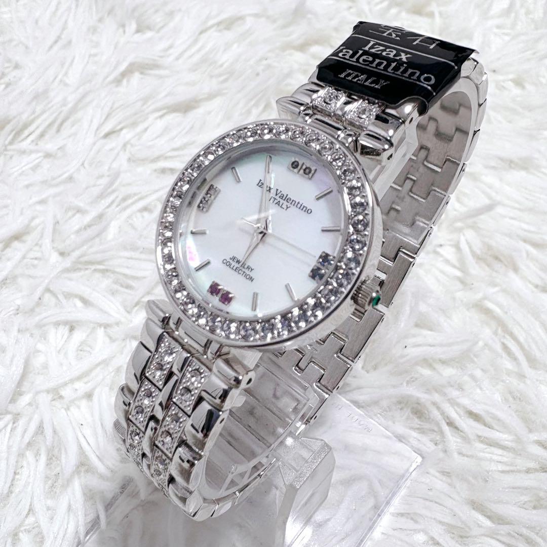 ✨新品✨アイザック バレンチノ シェル ダイヤ サファイヤ プラチナ ジルコニア