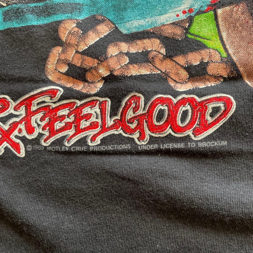 80s Motley Crue Pushead レア USA製 ゴールデンサイズ