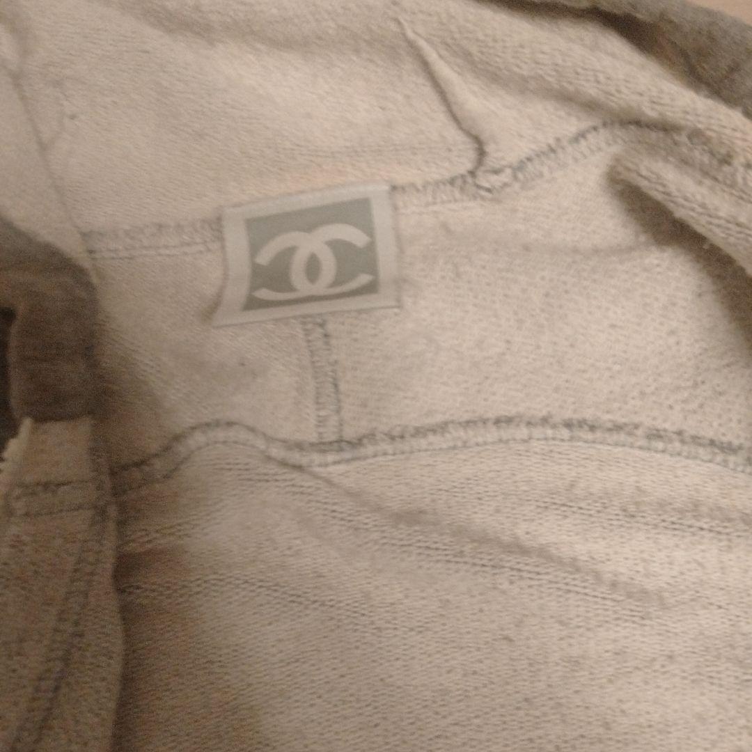 Chanel グレー フード付きパーカー