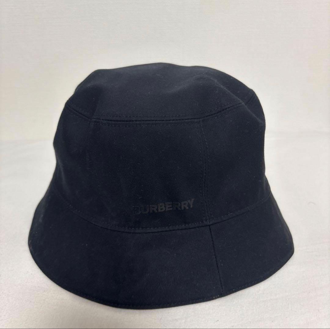 【オレンジ】Burberry バーバリー　バケットハット　リバーシブル