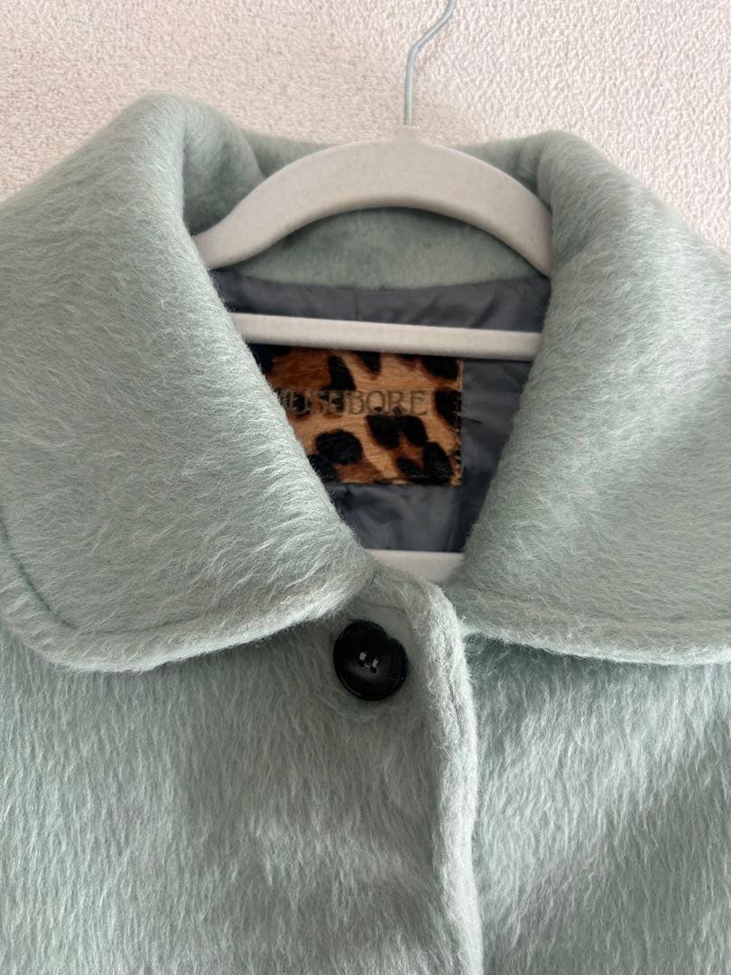 musubore フリルシャギージャケット グリーン