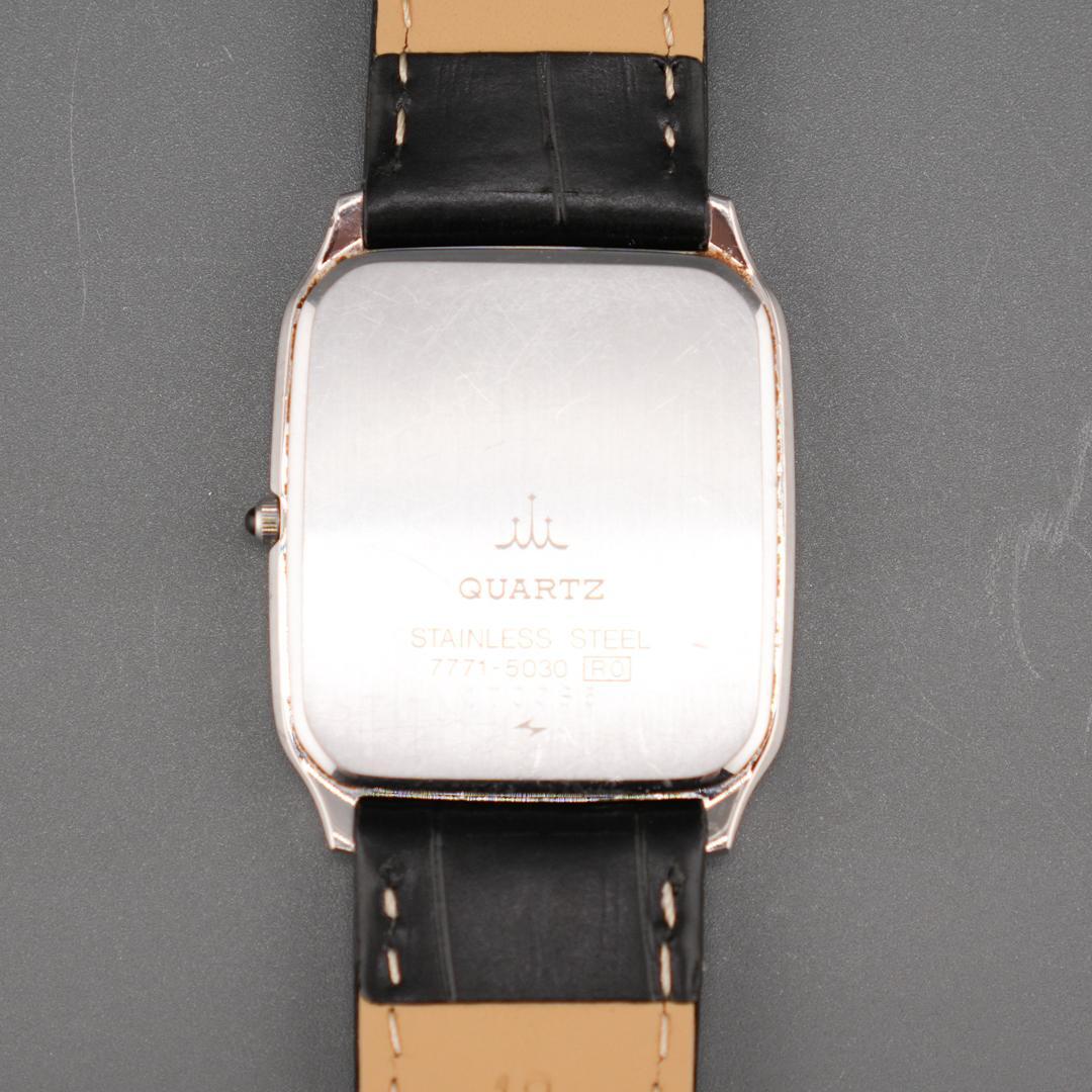 稼働 SEIKO CREDOR スクエア 腕時計 新品電池 新品ベルト クォーツ