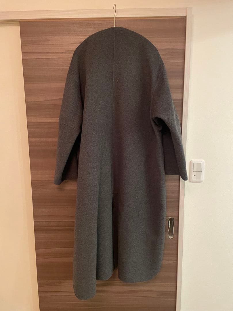 ★最終価格★ファインリバービーバーノーカラースリットコート　ENFOLD