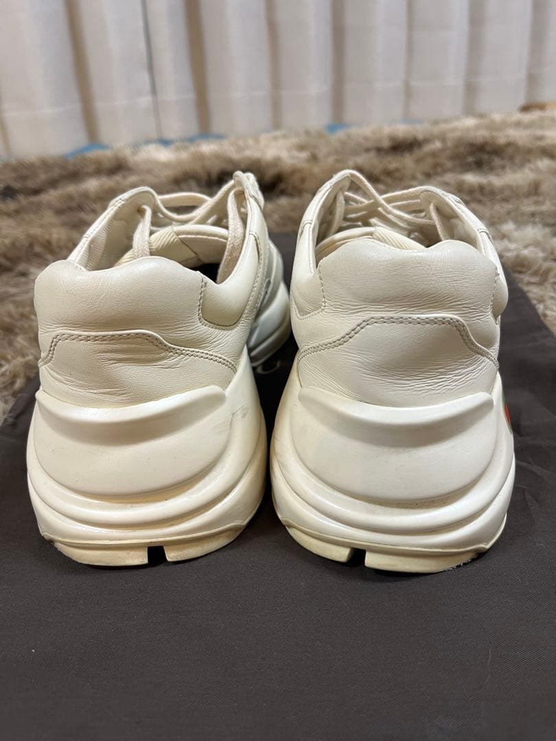 GUCCI グッチ ライトン ロゴ レザースニーカー⭐︎