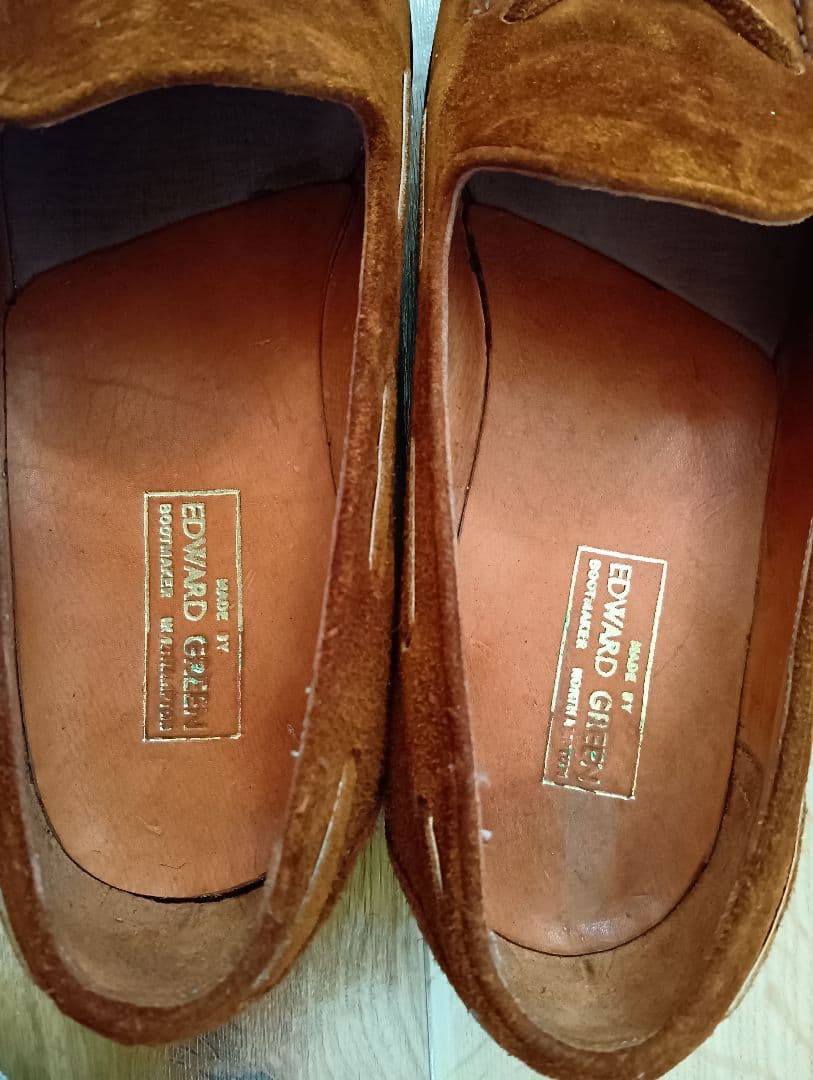 あ*ふ様 【デッドストック】旧工場製エドワードグリーン スエードタッセルローファ