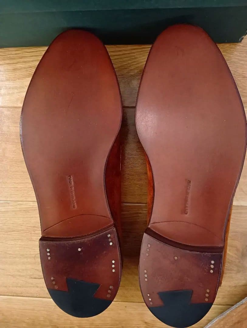 あ*ふ様 【デッドストック】旧工場製エドワードグリーン スエードタッセルローファ