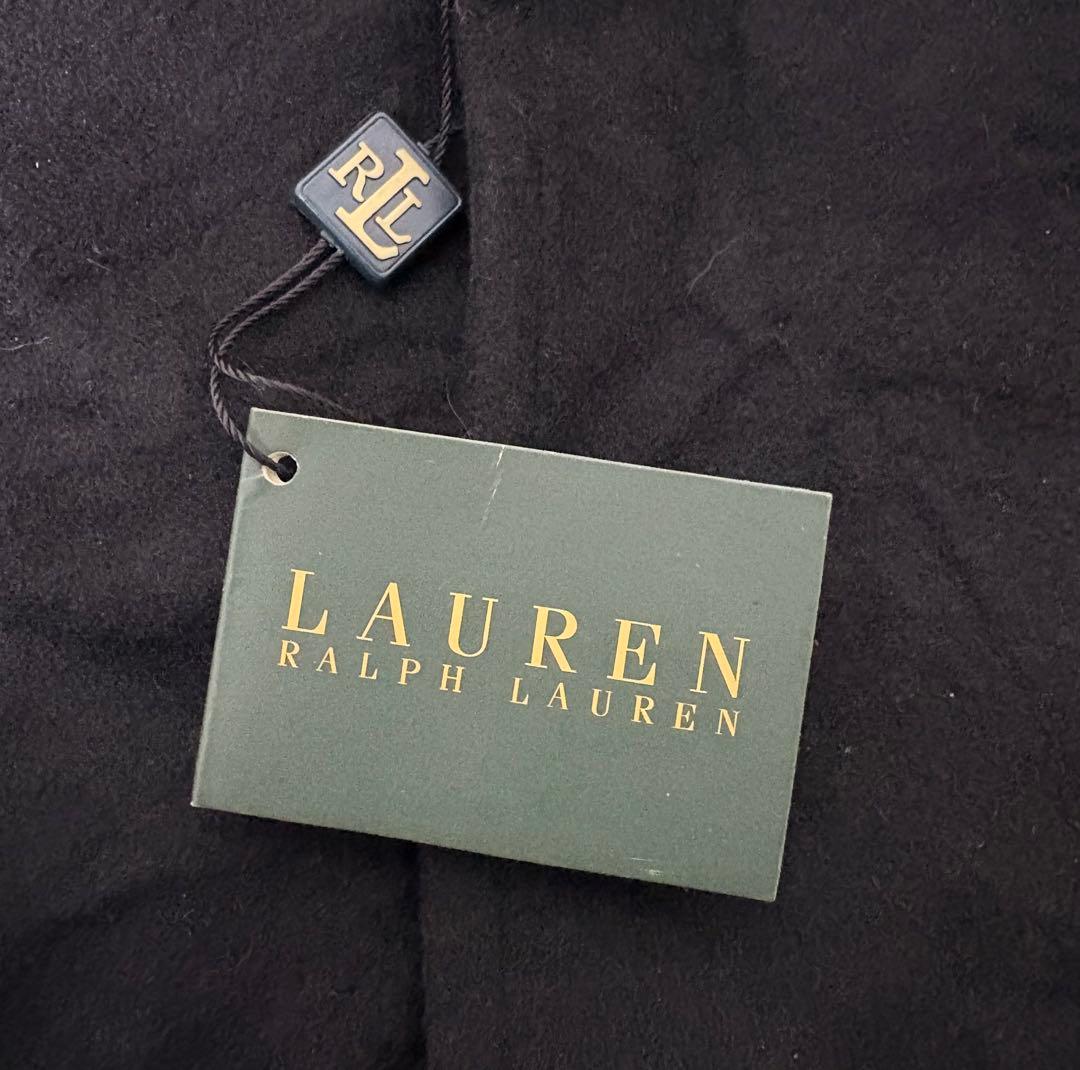 ラルフローレンピーコートデッドストック90sブラックvintage古着ウールL