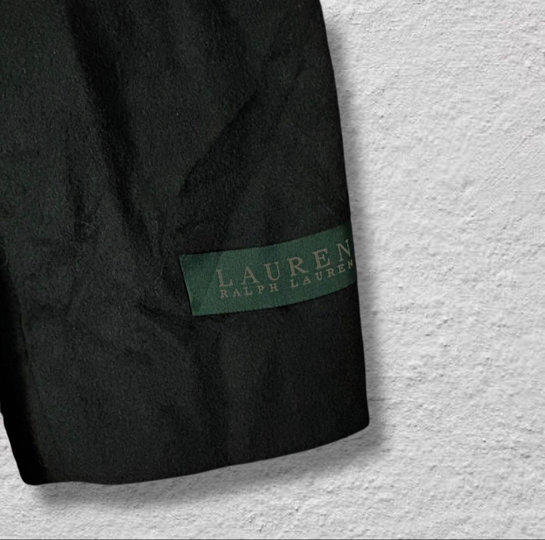 ラルフローレンピーコートデッドストック90sブラックvintage古着ウールL