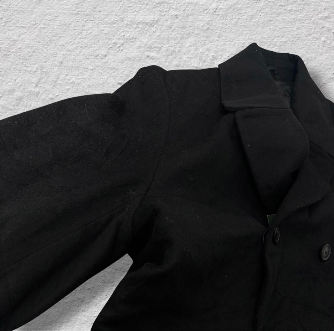 ラルフローレンピーコートデッドストック90sブラックvintage古着ウールL