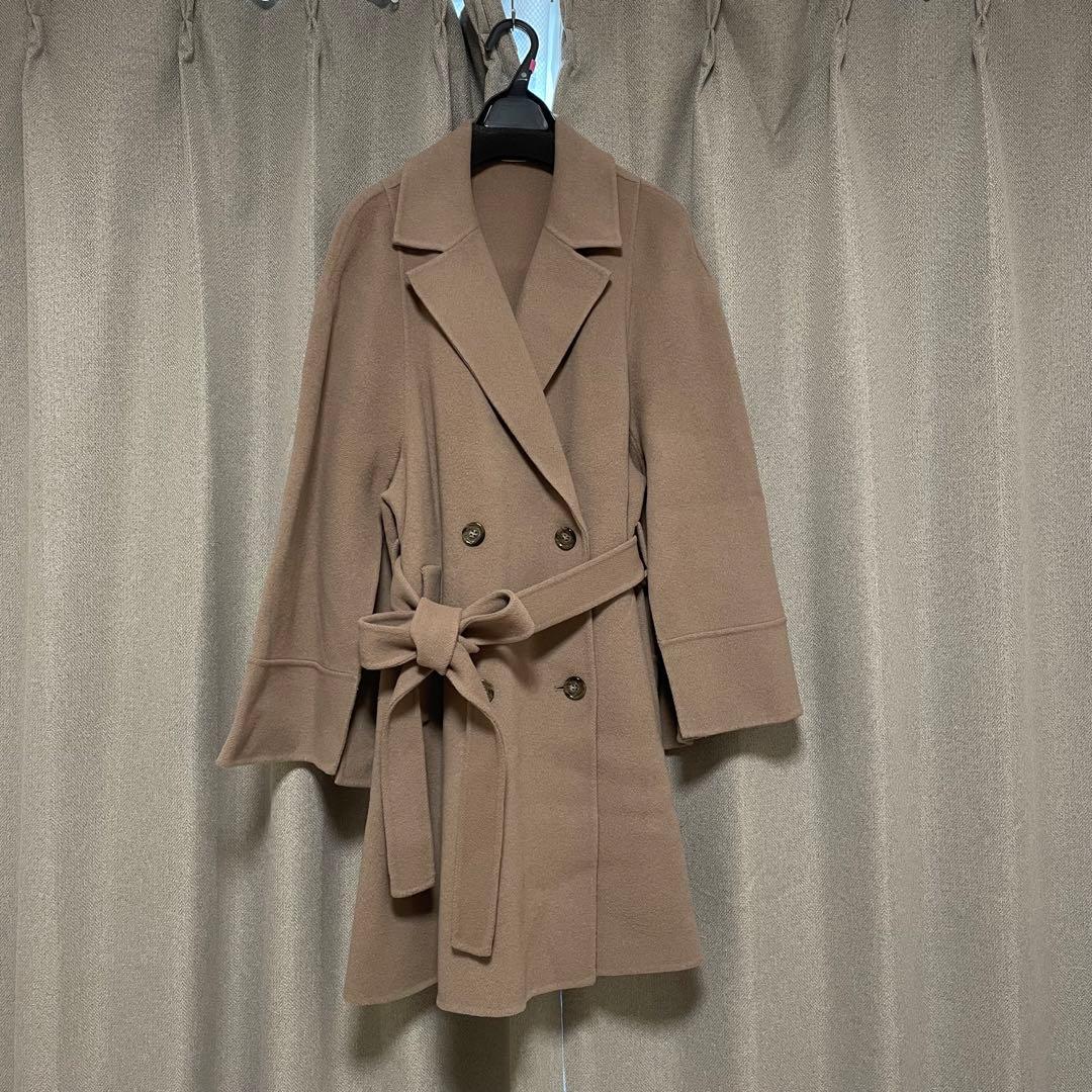 【紙タグ付き】リバーフレアコート キャメル 1