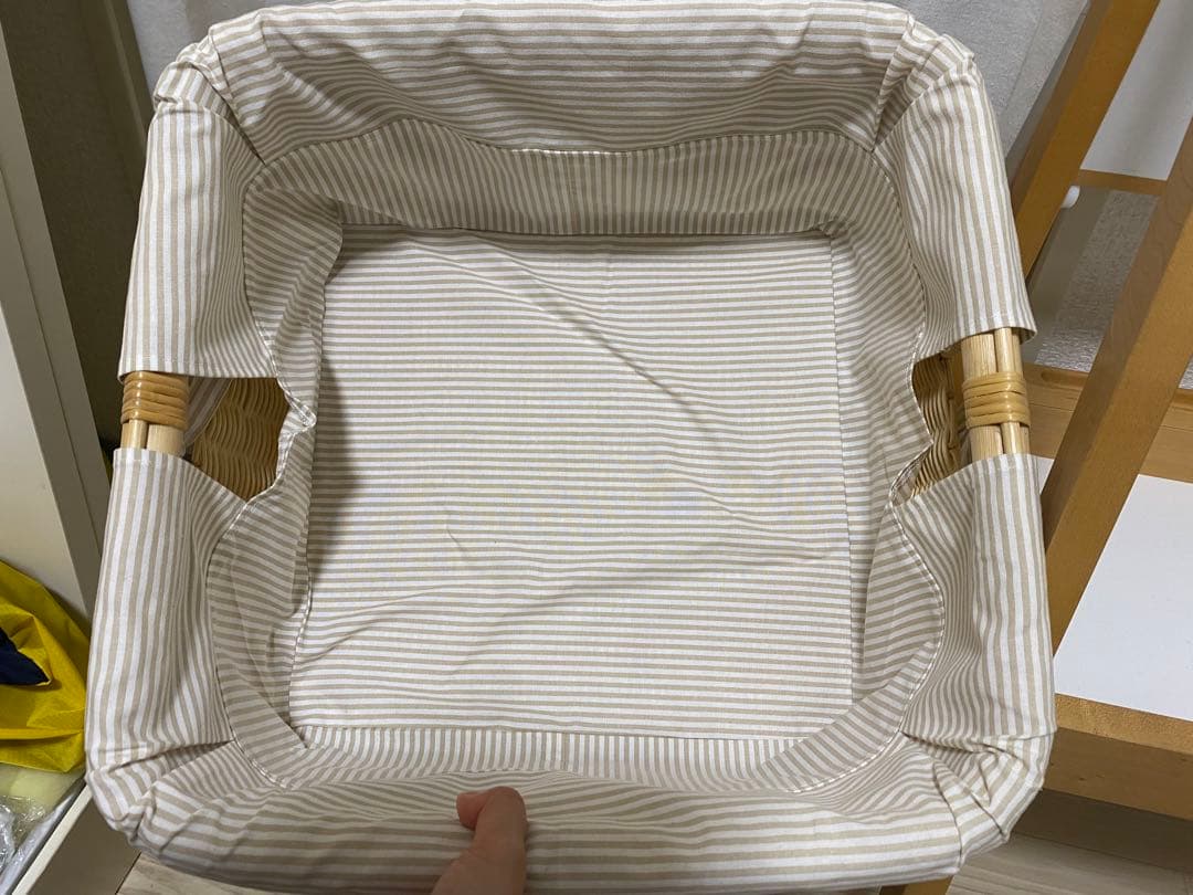 ファミリア　ラタン 収納バスケット カゴ　2個セット