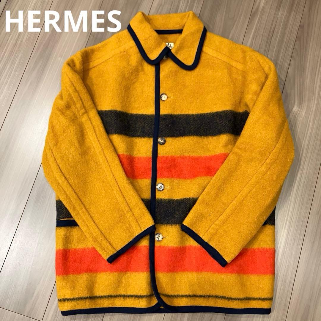 〈希少〉HERMES エルメス ロカバール メンズコート サイズ50