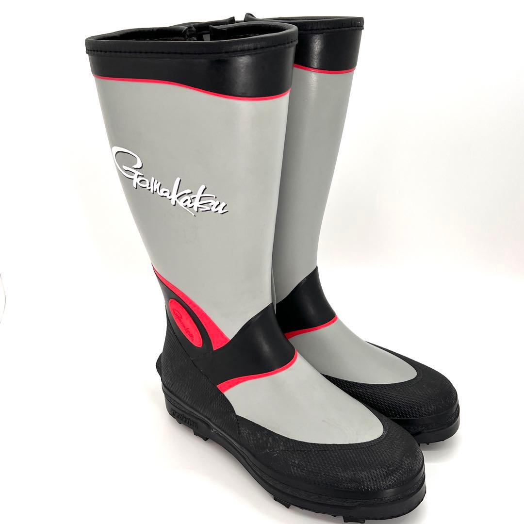 【美品】がまかつ　フェルトスパイクブーツ　グレー×ブラック Lサイズ