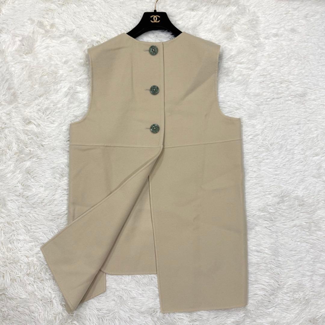 【極美品✴︎】エンフォルド パイル プルオーバーベスト ジレ ボタン ノースリーブ