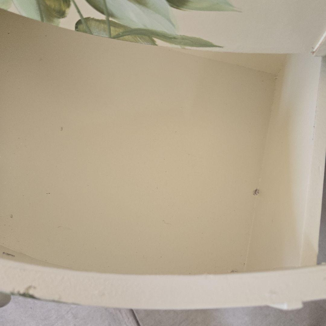 ローズデザインの5段チェスト　世界にひとつだけの花ハンドペイント