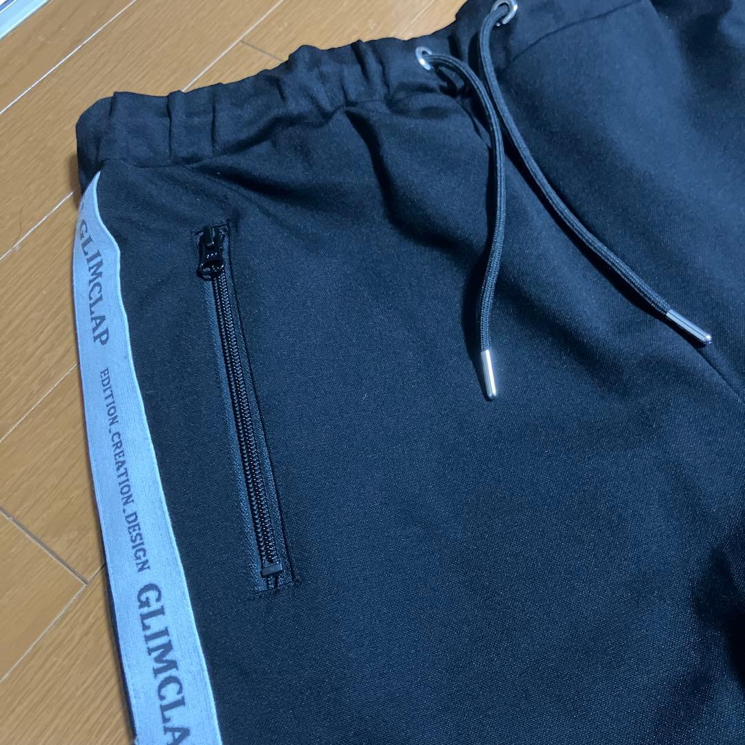 【GLIMCLAP】 Logo design jersey pants