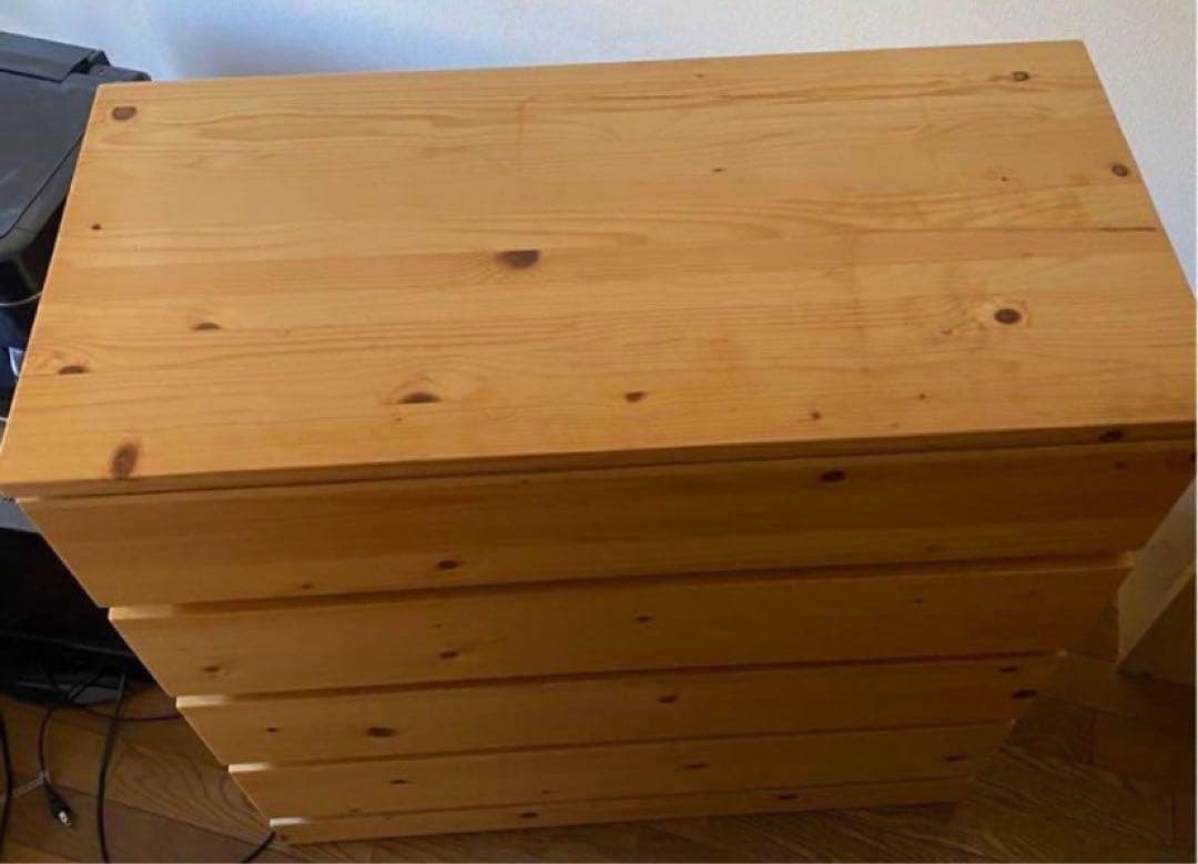 無印良品　木製チェスト　パイン材　おばみ〜♪様用