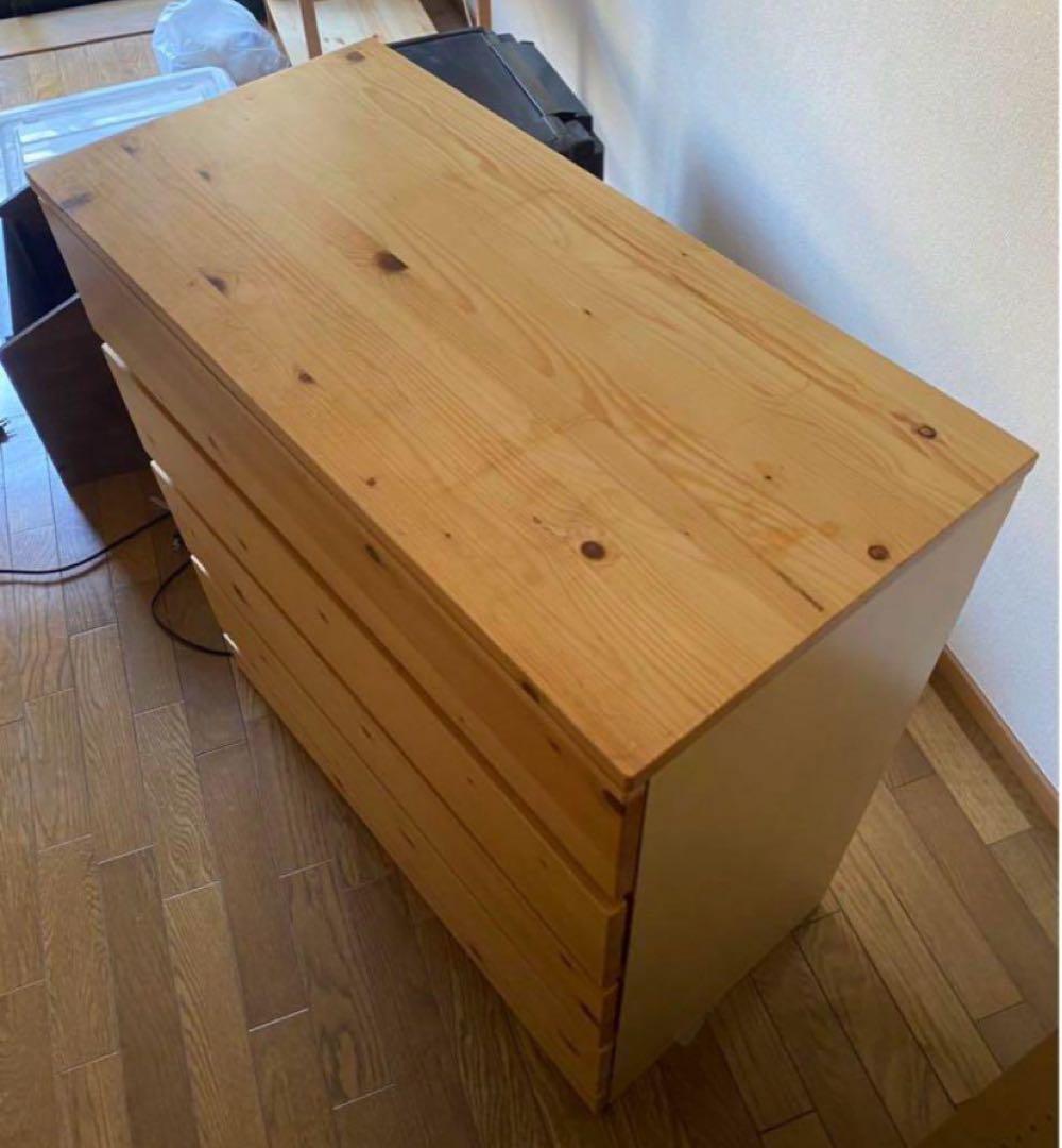 無印良品　木製チェスト　パイン材　おばみ〜♪様用