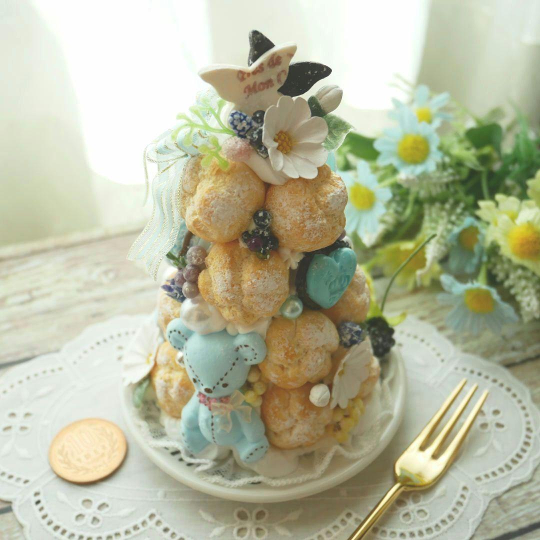 【＊さおり＊様】フェイクスイーツ◆クロカンブッシュ風♬プチシュータワー◆オブジェ