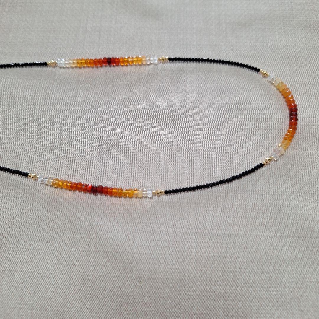 オパールビーズネックレス