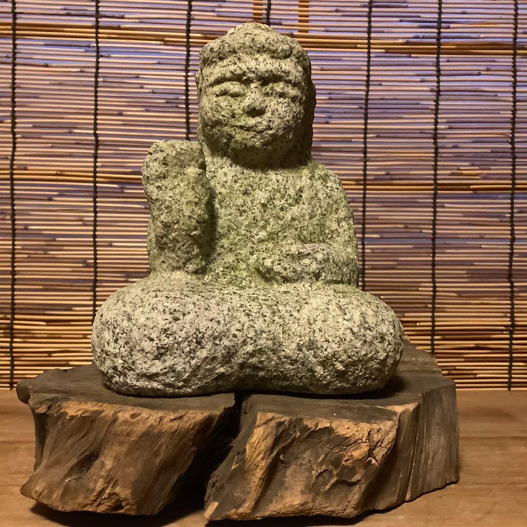 大正期・本師本仏「石仏・阿弥陀如来坐像」本願他力・他力本願・仏説無量寿経