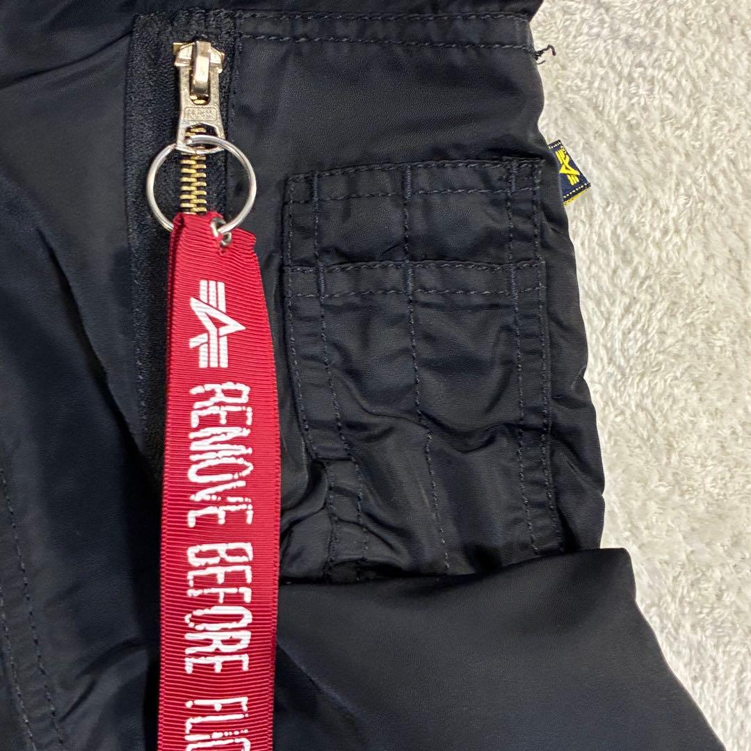 ALPHA MA-1 フライトジャケット S ブラック メンズ スリムフィット