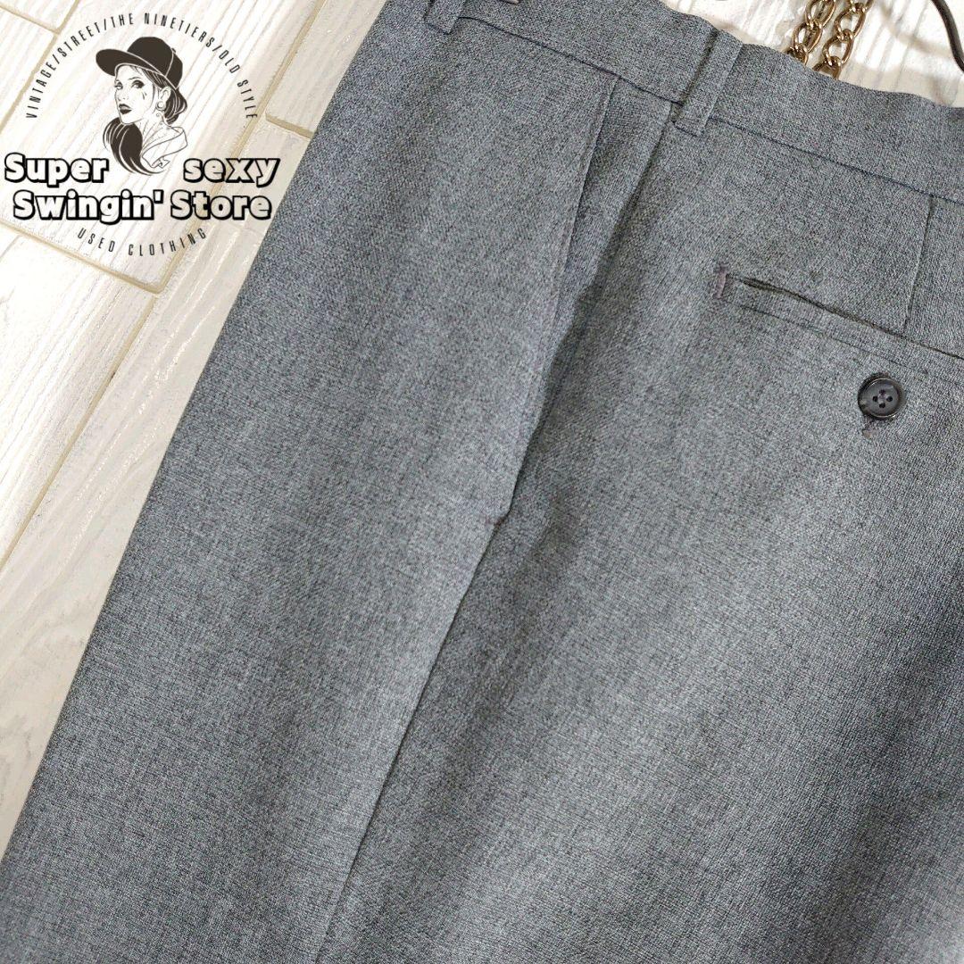 リーバイス アクションスラックス W33相当 グレー セミフレア ヴィンテージ