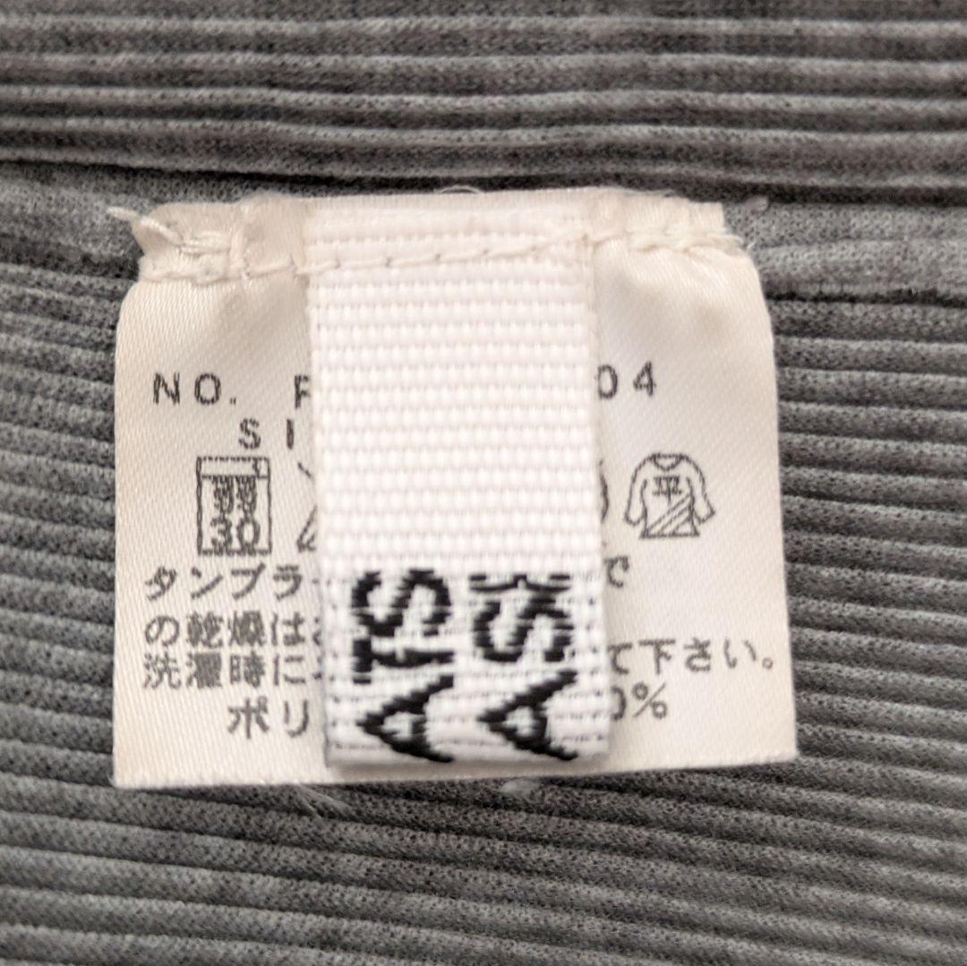 プリーツプリーズ　イッセイミヤケ　モックネック　プリーツ　ブラウス　カットソー