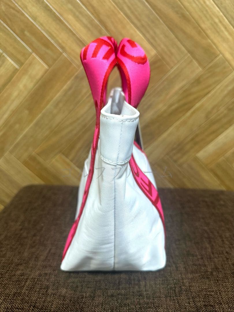 新品未使用☆新作☆G/FOREジーフォア　トートバック　ホワイト×ピンク