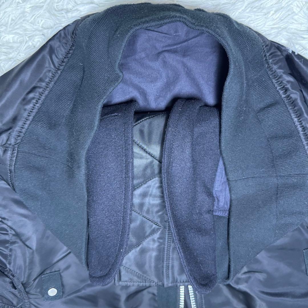☆sacai MA-1 ブラック ナイロン切替 日本製 17-01377M☆