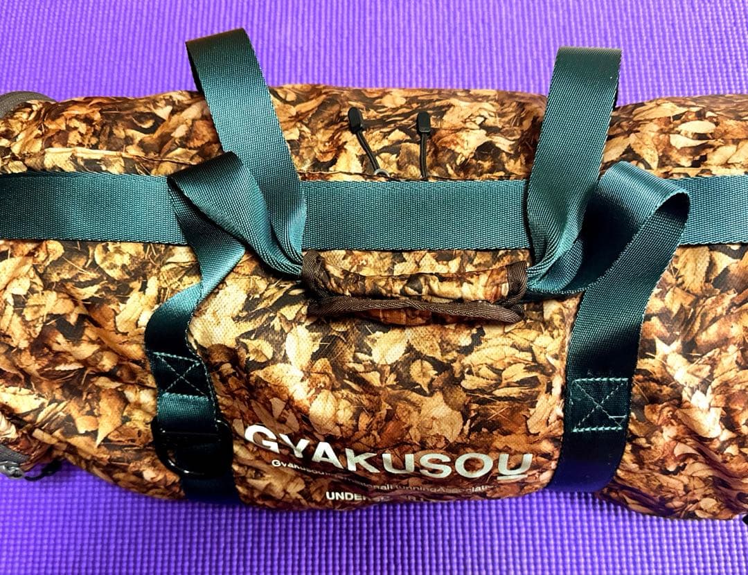 希少高＆超レア特典あり　GYAKUSOU枯葉柄 ボストンバッグ :ドラムバッグ