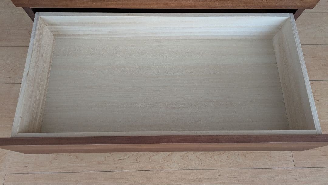 【美品】無印良品　木製チェスト4段　ウォールナット