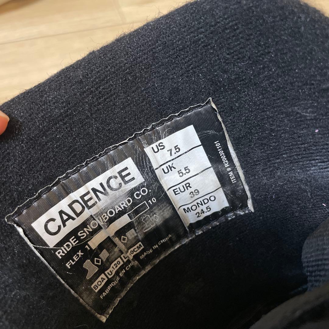RIDE スノーボード　ブーツ　ブーツケース付き　スノボ　ライド　24.5