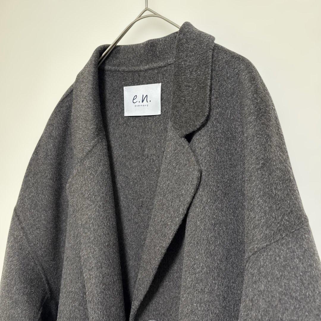 【新品】大人気 evernavyエバーネイビー リバーロングコクーンコート M