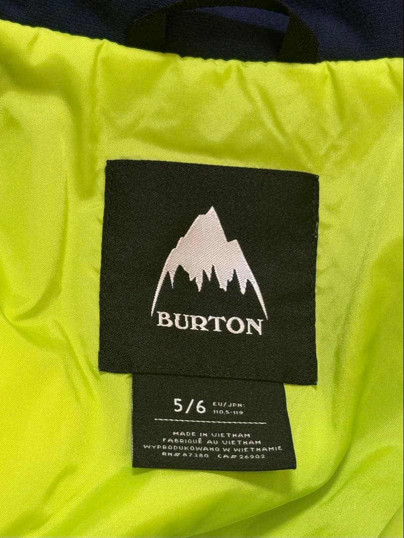 BURTON スキーウェア5/6T &ミトン