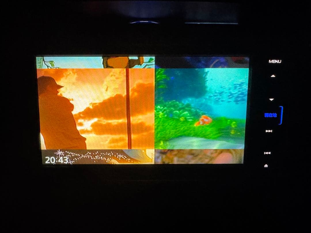 ダイハツ純正ナビ　NMZK-W69D ナビ連動ドラレコ　フリップダウンモニター