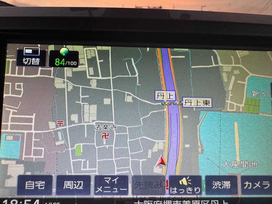 ダイハツ純正ナビ　NMZK-W69D ナビ連動ドラレコ　フリップダウンモニター