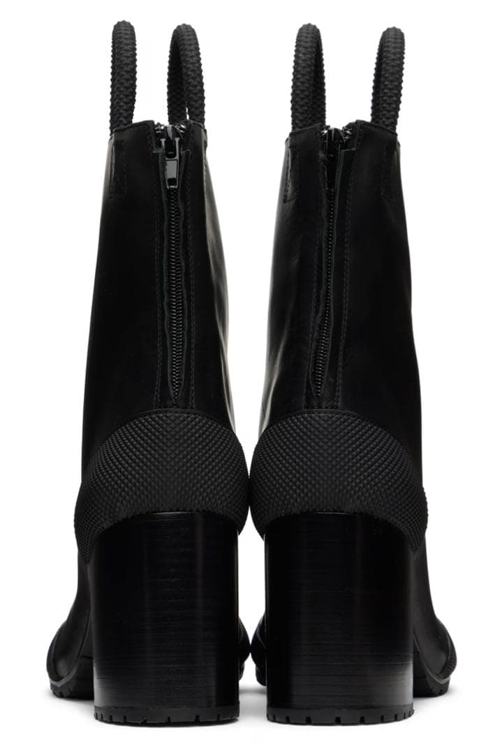 RANDOM IDENTITIES ブラック レザー ワークブーツ