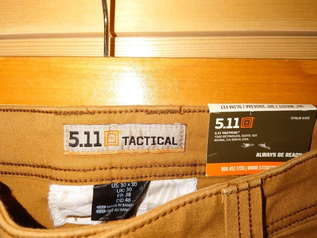 個人装備 Size30x30 5.11 DEFENDER-FLEX SLIM PANT