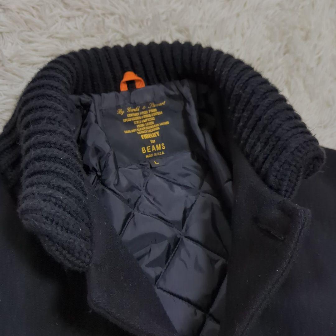 美品 L USA製 ビームス 別注 FIDELITY ドンキーネックコート