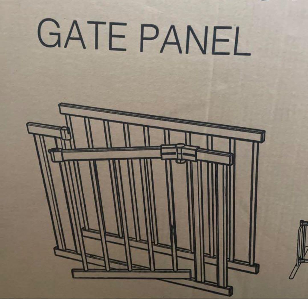 木製ベビーサークル　パーテーション　バブブ　ベビーゲート　自立式 ベビーサークル