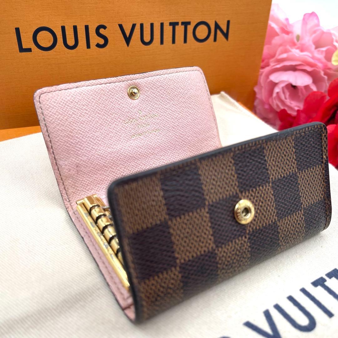 ルイヴィトン ダミエ　ローズ バレリーヌ キーケース　６連　　780