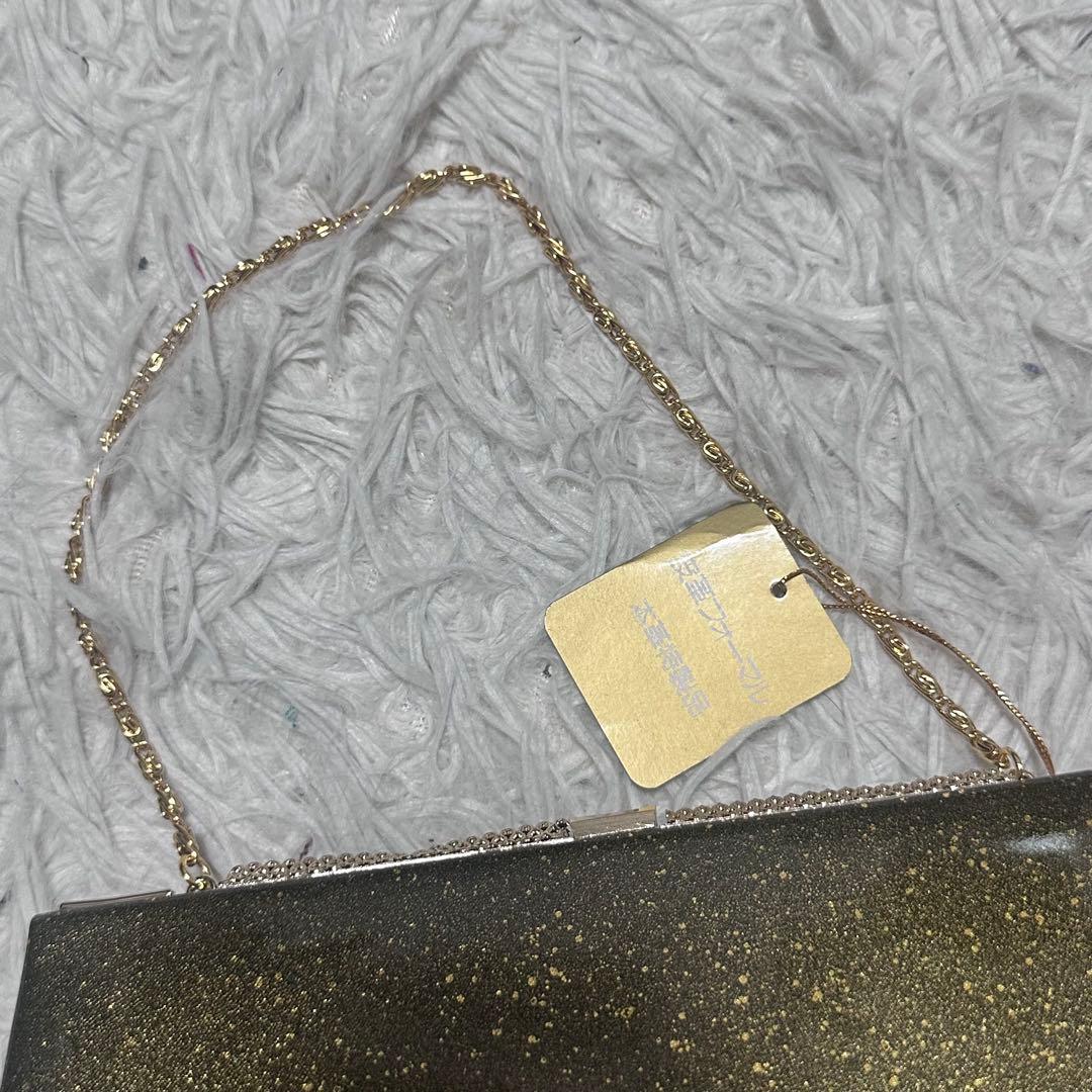 新品未使用　本革エナメル 草履バッグセット 金×深緑 手描き 和装　和服　成人式