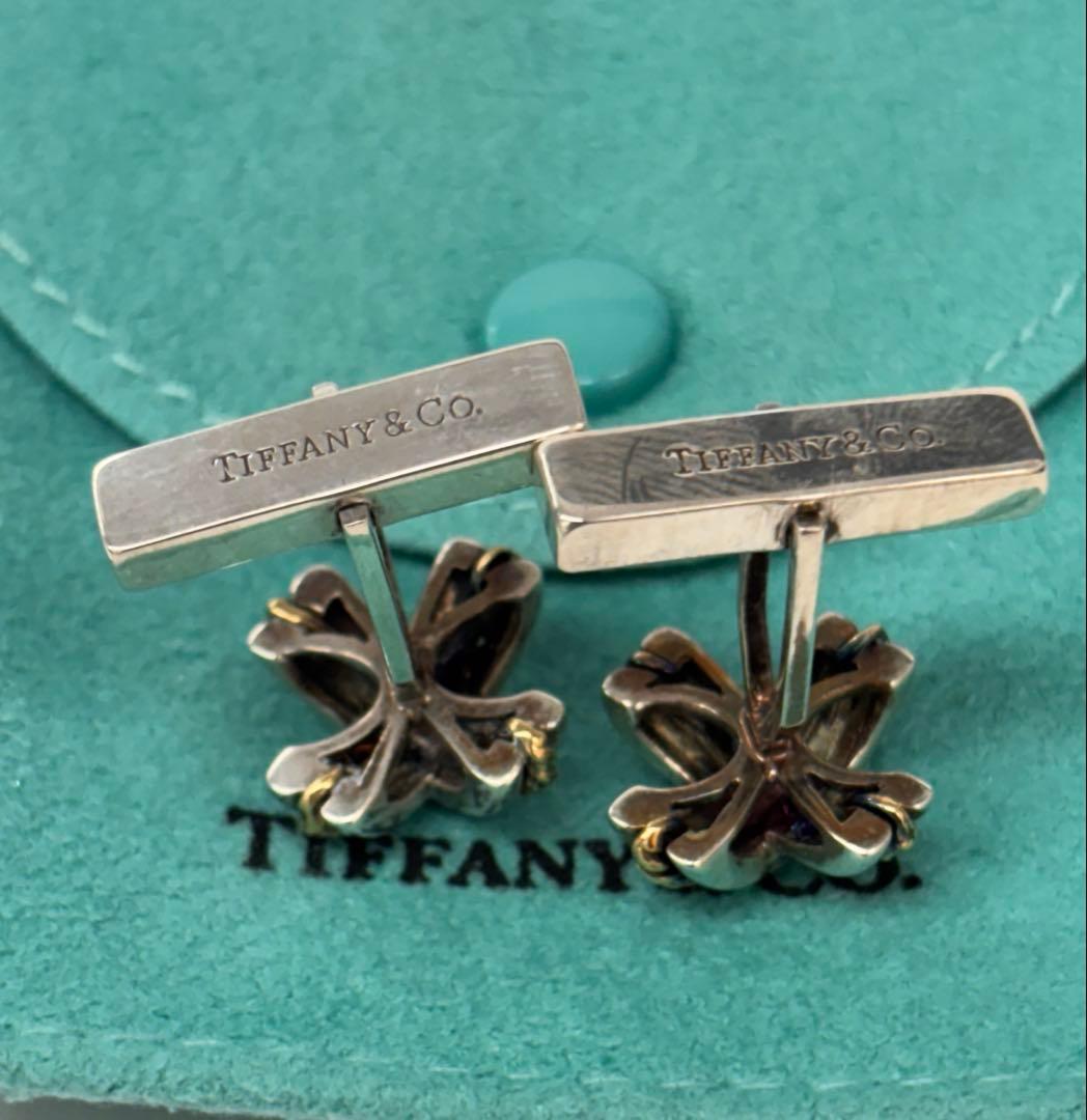 オールドティファニー　シグネチャー　ツイスト　カフス　925　750