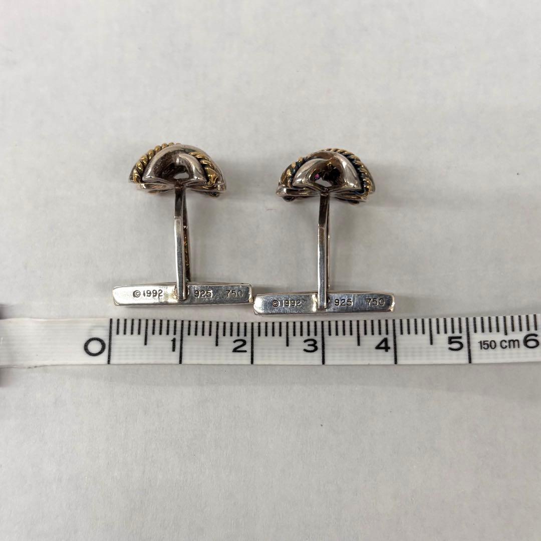 オールドティファニー　シグネチャー　ツイスト　カフス　925　750