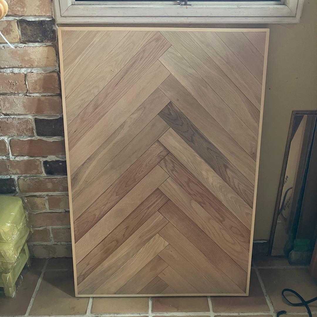 木製ヘリンボーン　テーブル天板