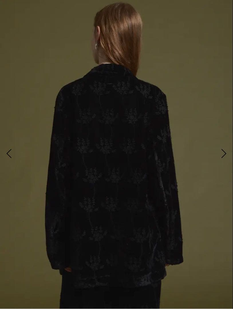 【ヤマダヤ】Ample ダブル刺繍ベロアテーラードジャケット【新品】